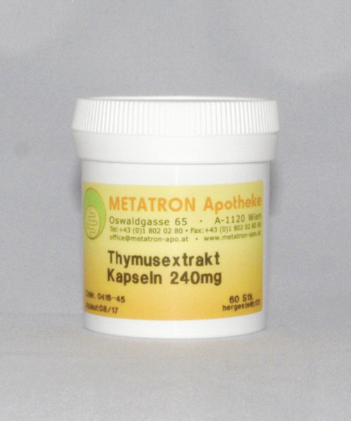 Thymus Extrakt Eigenprodukte Metatron Apotheke Europas