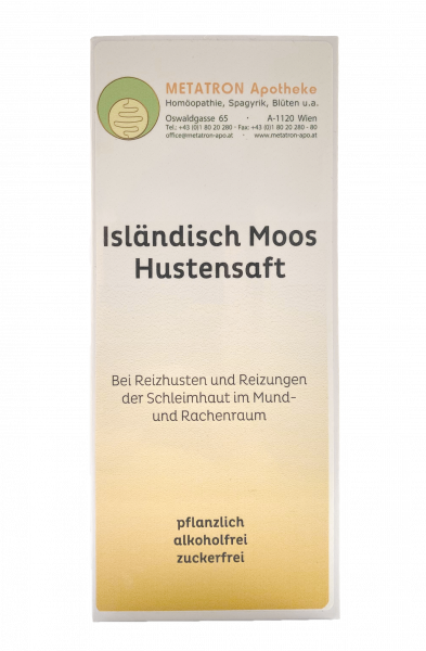 Isländisch Moos Hustensaft